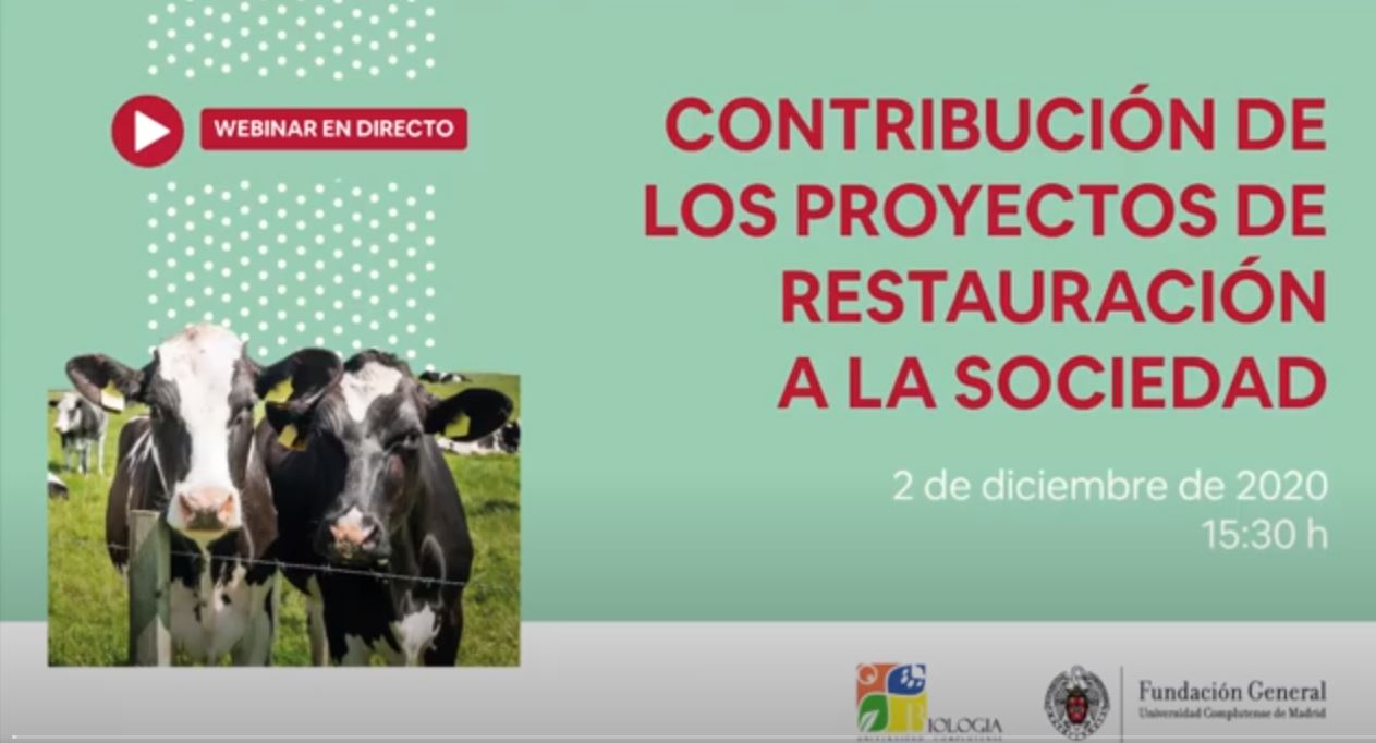 Webinar «Contribución de los proyectos de restauración a la sociedad».