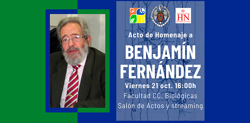 Grabación del acto homenaje al Profesor Benjamín Fernández.