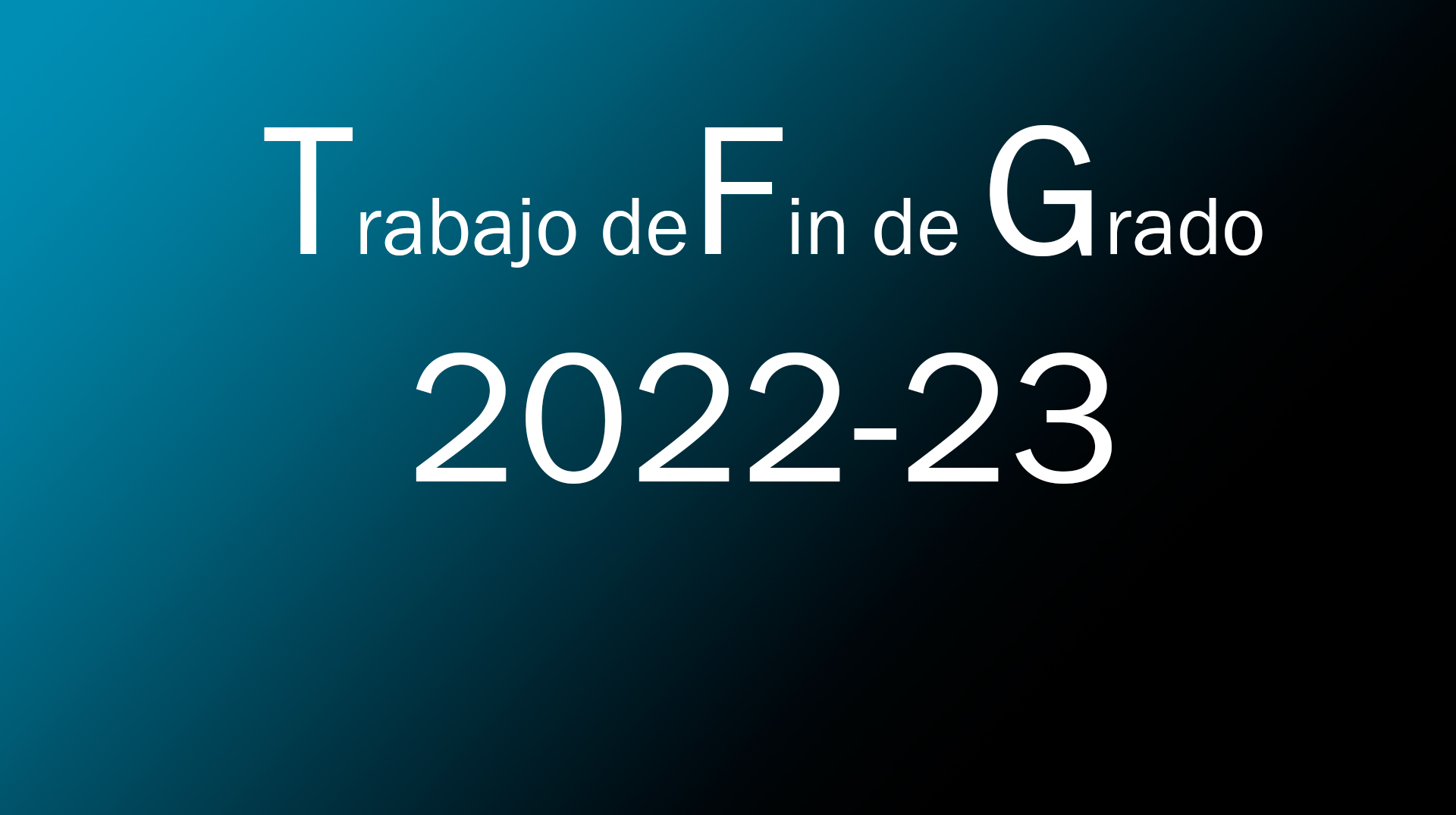 Publicación Fechas de Entrega del TFG