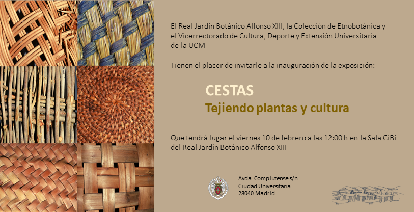 Inauguración de la exposición "Cestas, tejiendo plantas y cultura". 10 de febrero