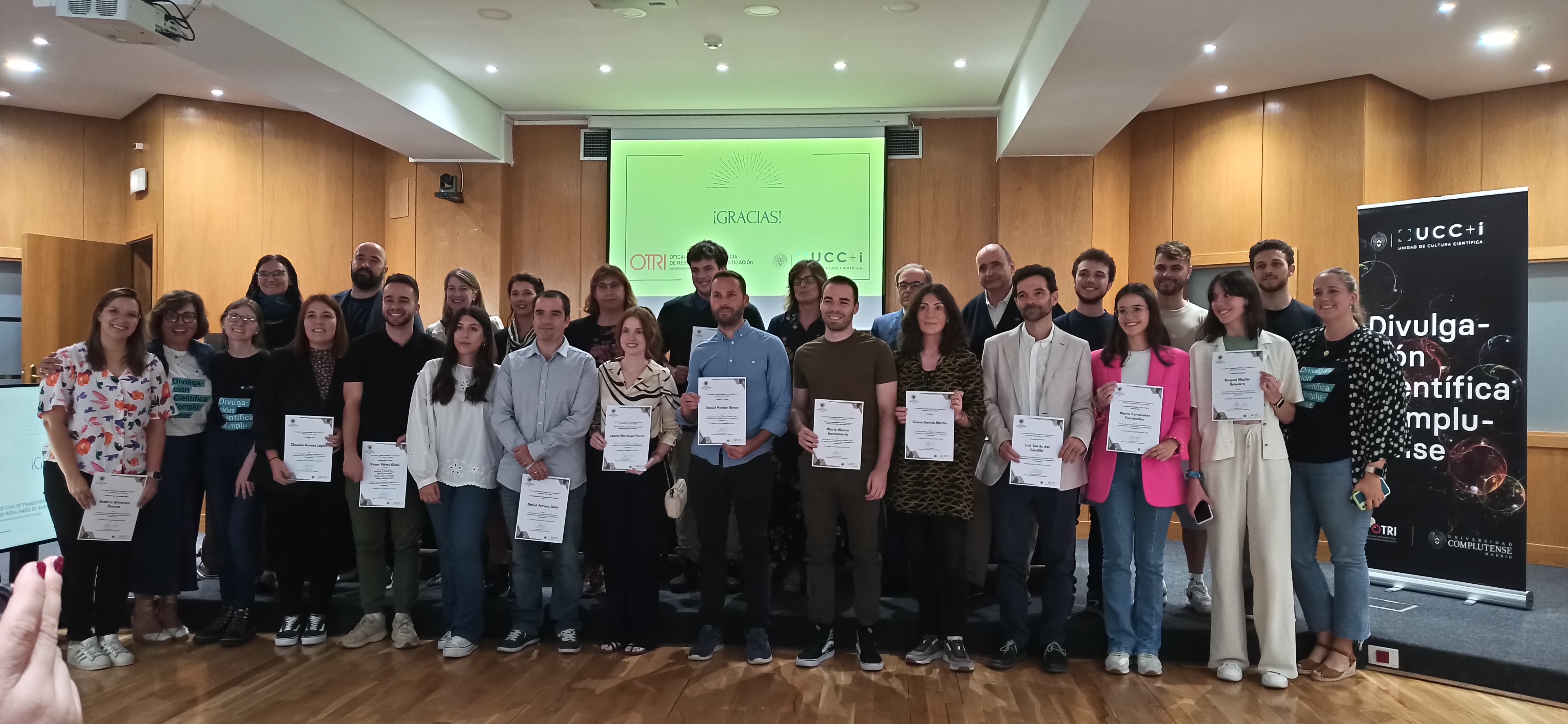 Entrega de premios del XII Concurso de Divulgación Científica UCM