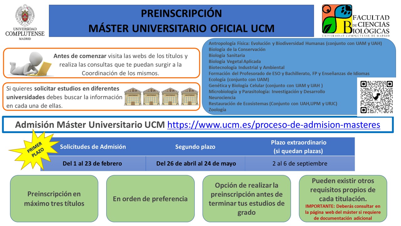 Preinscripción Máster Universitario UCM