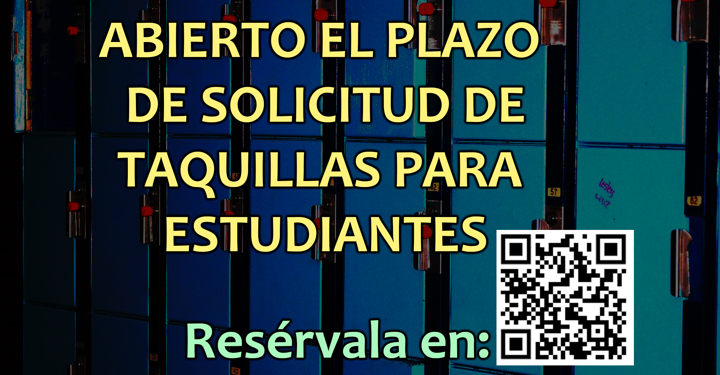 Ya puedes obtener tu taquilla para el curso 2025-26