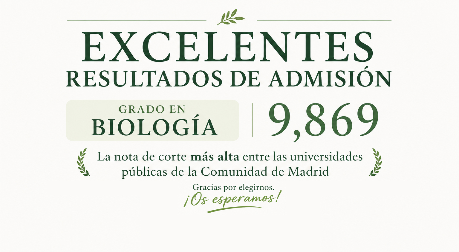 Admisión Grado en Biología