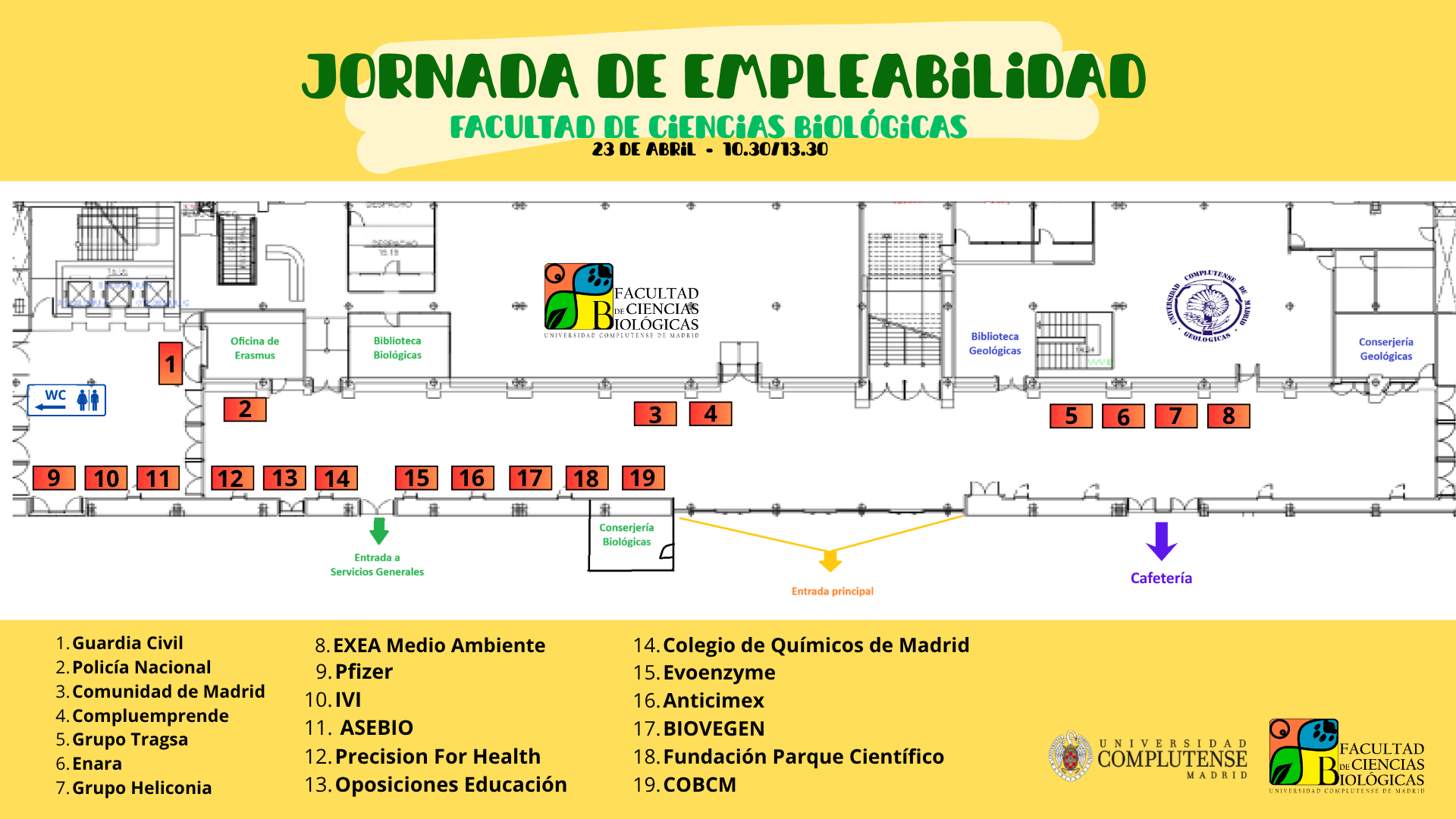 Plano de la feria