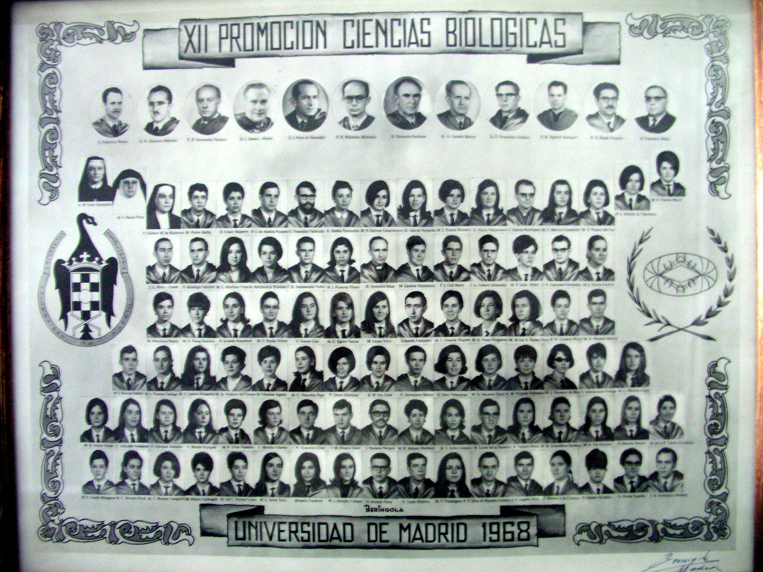XII Promoción de Licenciatura (1968)