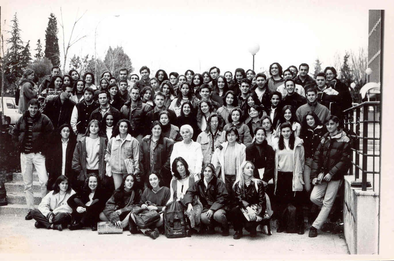 Alumnos de la asignatura de Organografía (1990)